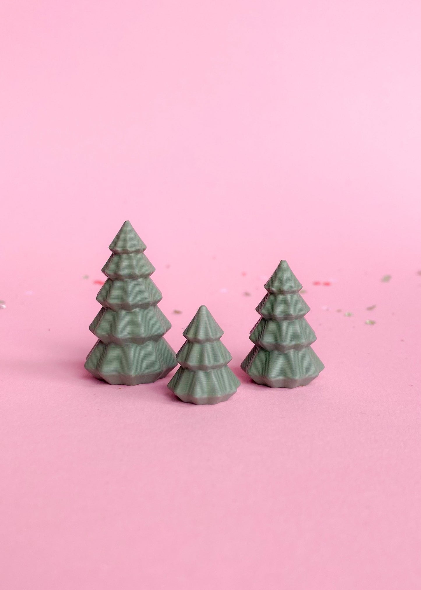 Set miniature Christmas trees 